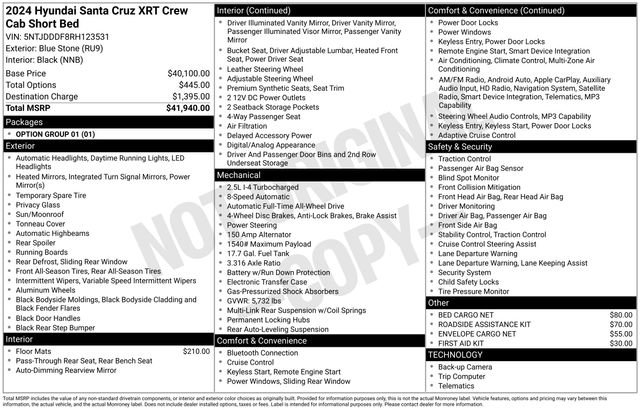 Used 2024 Hyundai Santa Cruz XRT AWD/4WD image 24