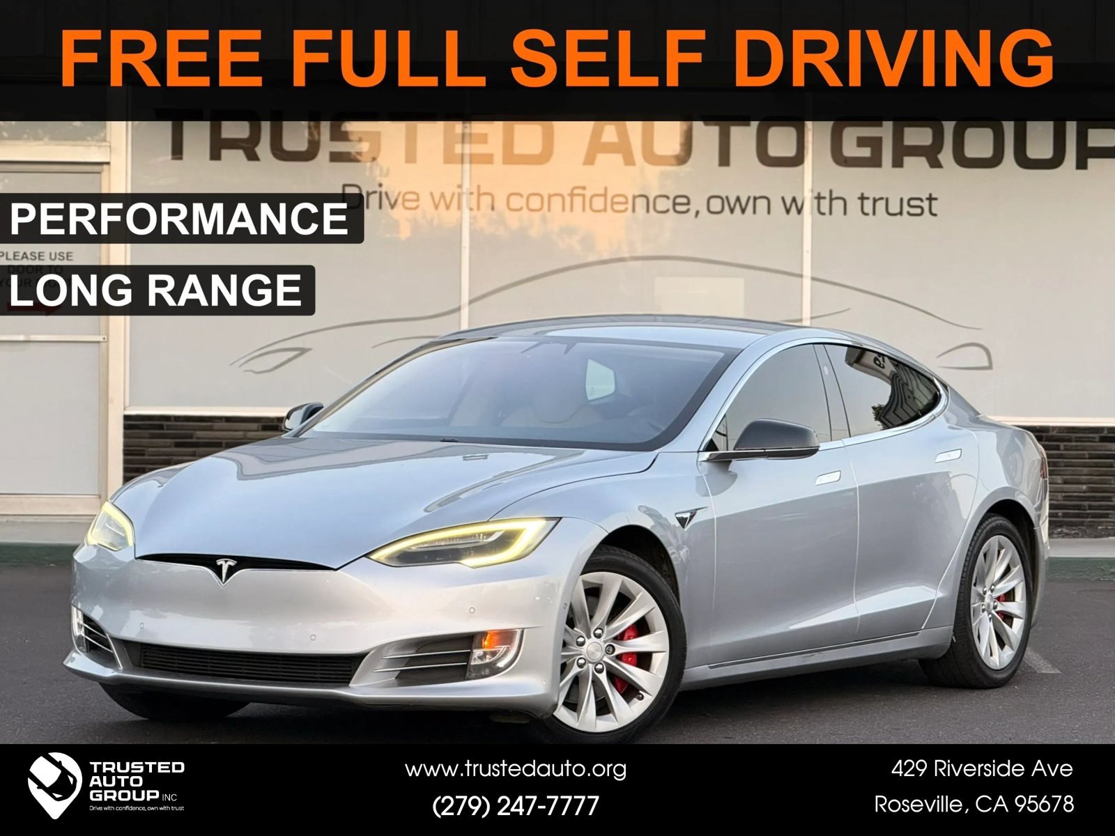 Used 2017 Tesla Model S P100D AWD/4WD image 1