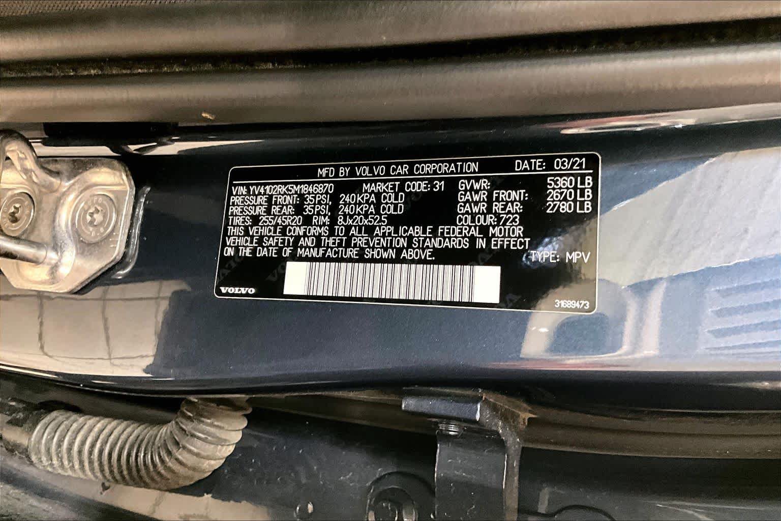 Used 2021 Volvo XC60 T5 Momentum w/ Premium Package AWD/4WD image 31