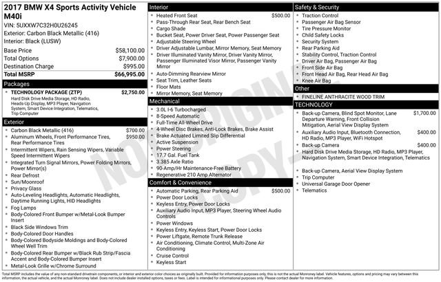 Used 2017 BMW X4 M40i image 25