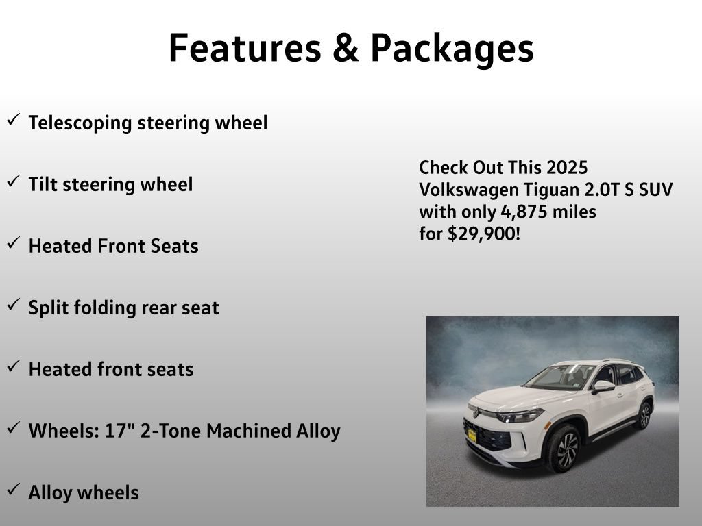 Used 2025 Volkswagen Tiguan S AWD/4WD image 17