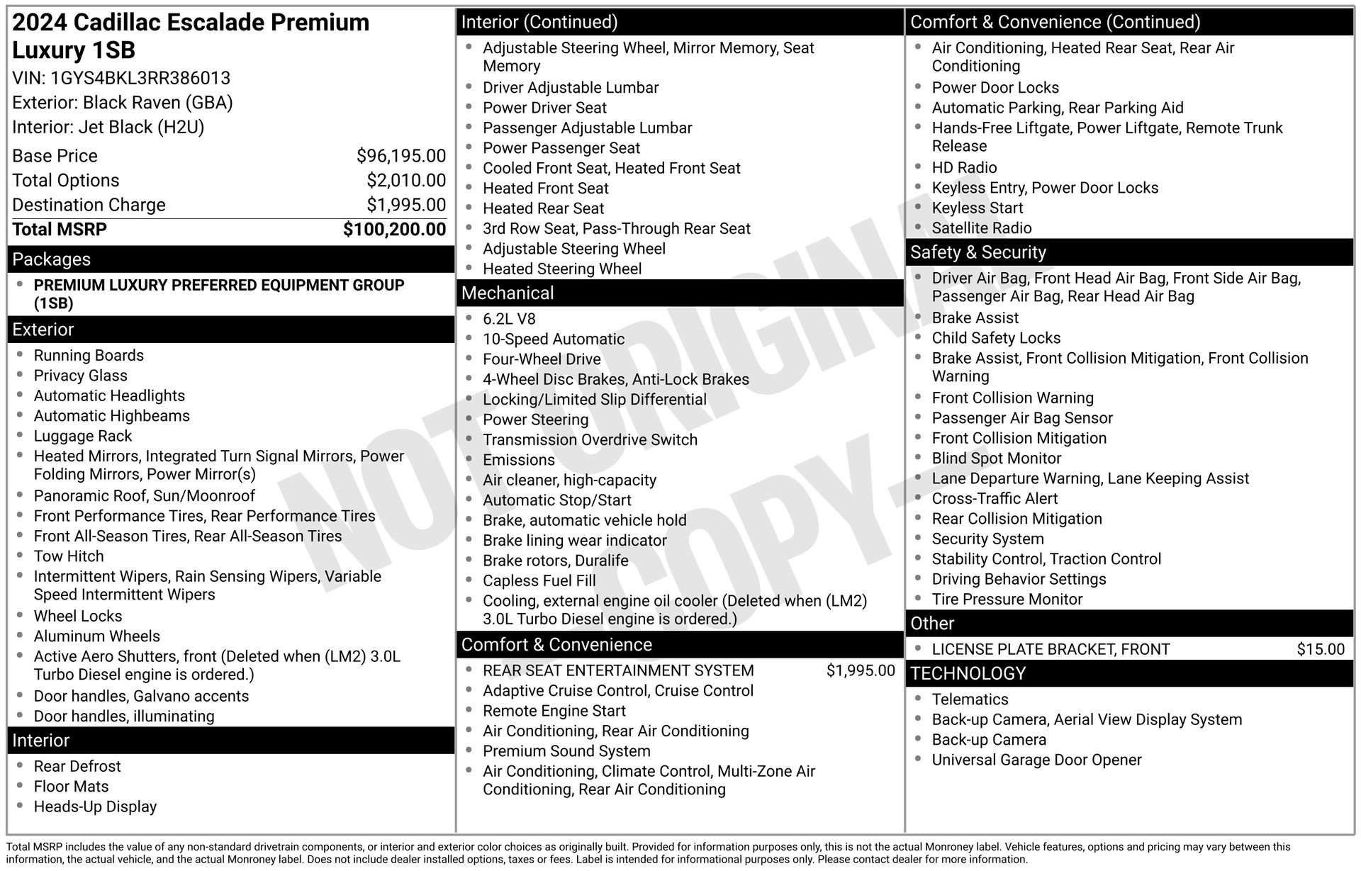 Certified 2024 Cadillac Escalade Premium Luxury AWD/4WD image 46