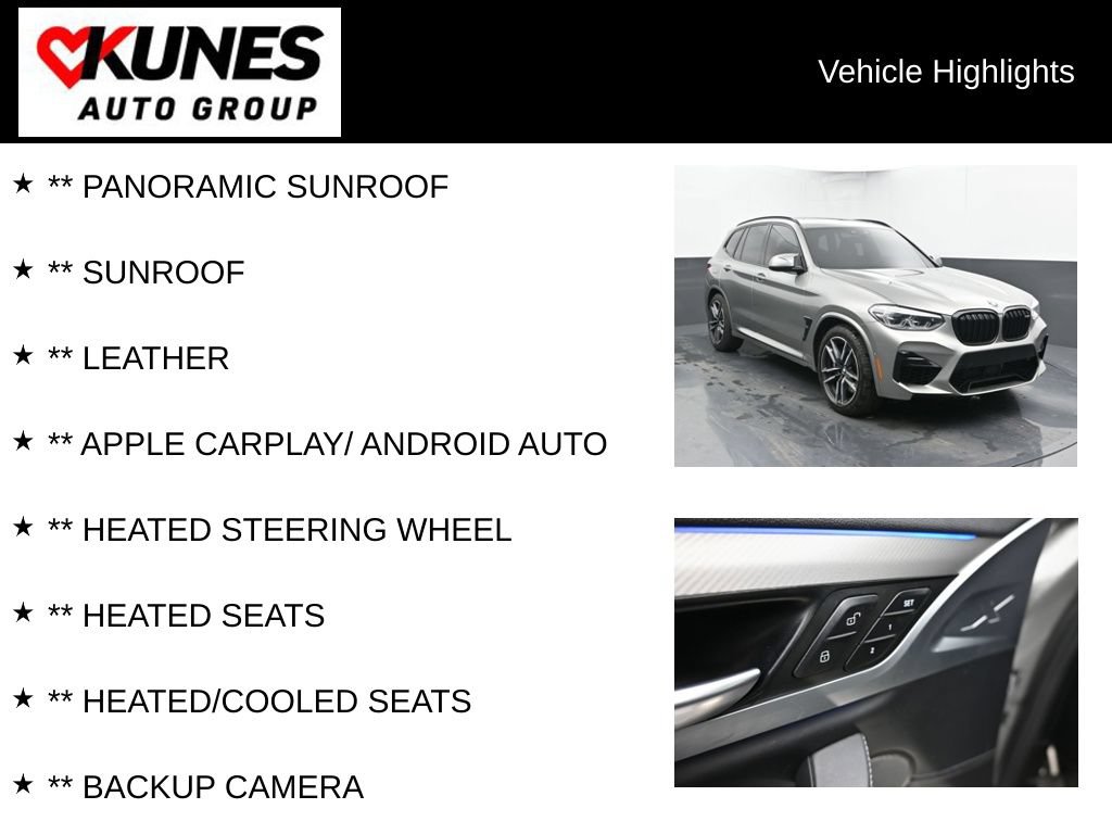 Used 2021 BMW X3 M w/ Executive Package AWD/4WD image 2