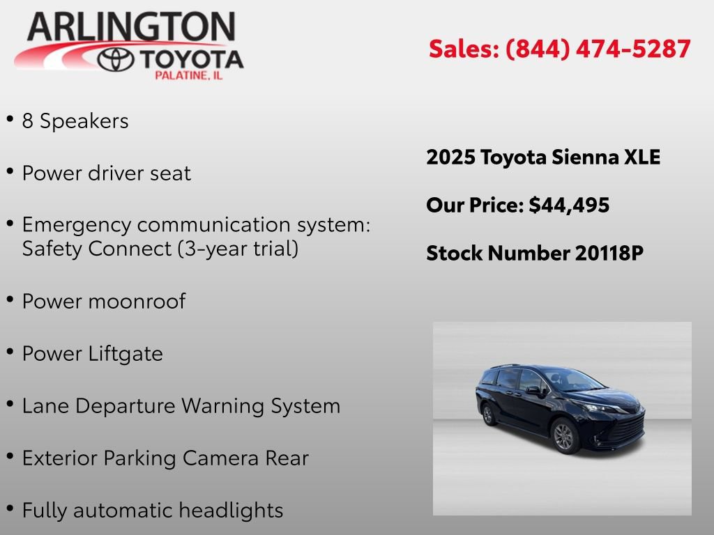Used 2025 Toyota Sienna XLE FWD image 4