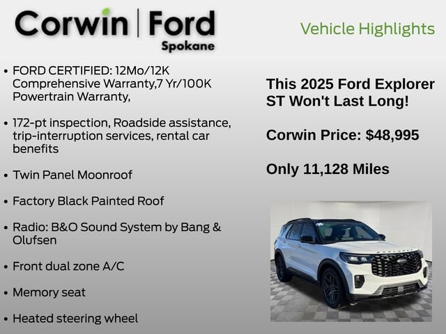 Certified 2025 Ford Explorer ST image 7