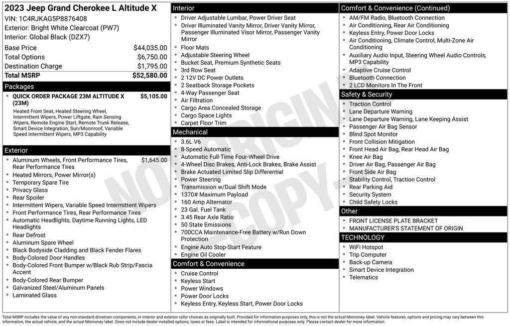 Used 2023 Jeep Grand Cherokee L Altitude