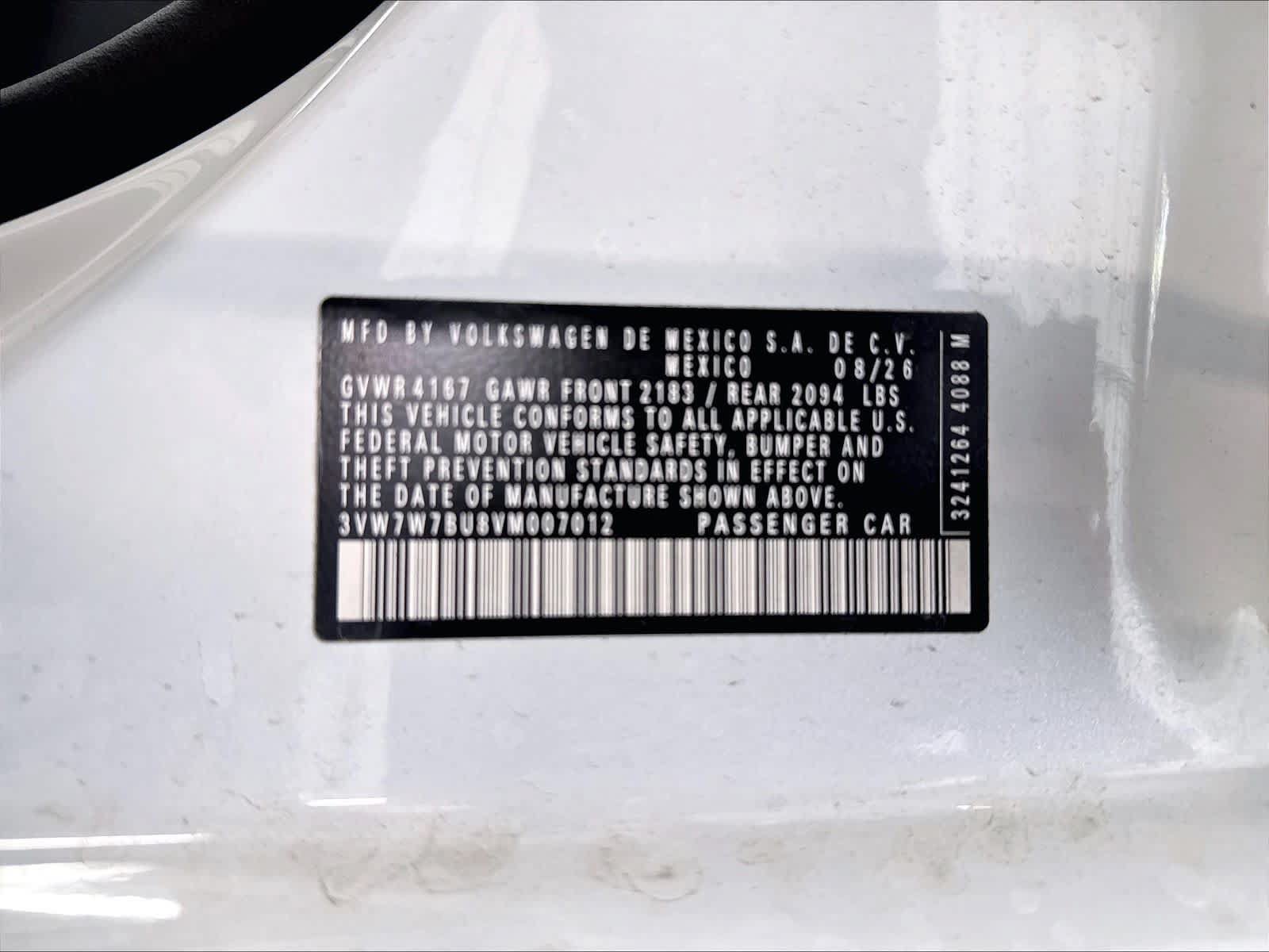 New 2027 Volkswagen Jetta SE FWD image 8
