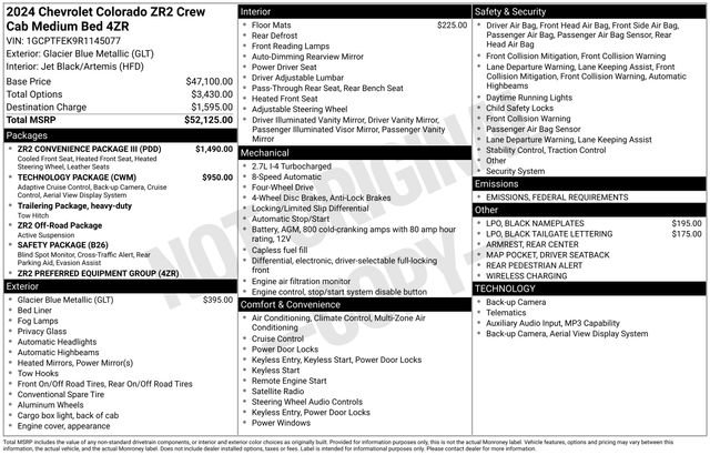 Certified 2024 Chevrolet Colorado ZR2 w/ ZR2 Convenience Package III image 2