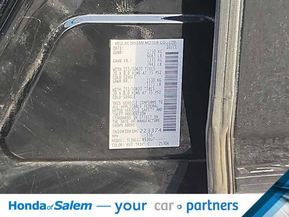 Used 2022 Nissan Pathfinder Platinum w/ Cargo Package image 21