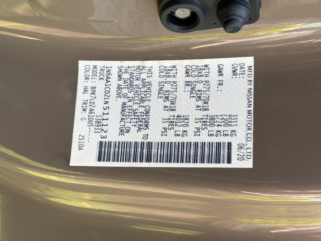Used 2020 Nissan Titan PRO-4X AWD/4WD image 32