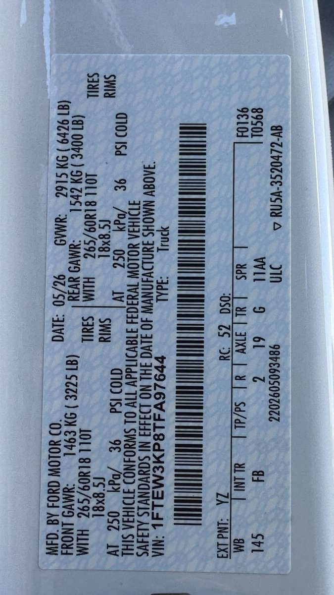 New 2026 Ford F150 XLT w/ Equipment Group 302A MID RWD image 15