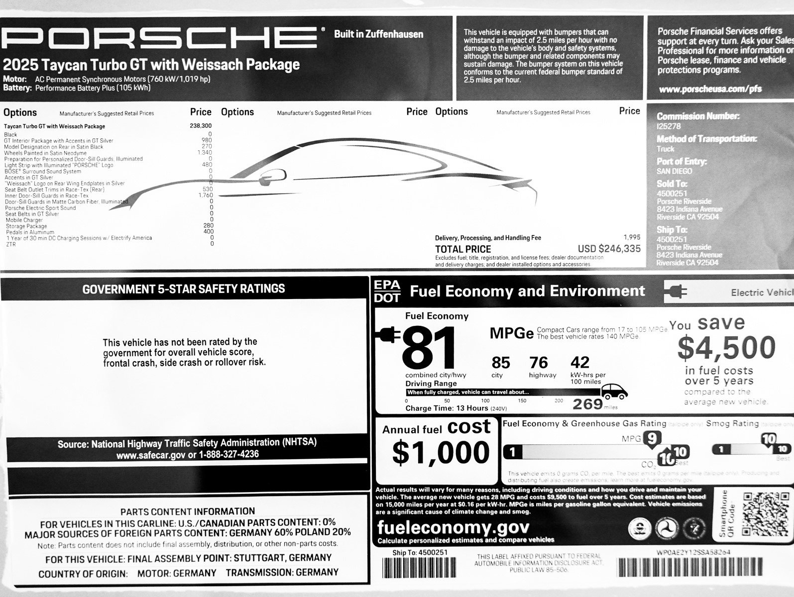 Used 2025 Porsche Taycan Turbo GT image 32