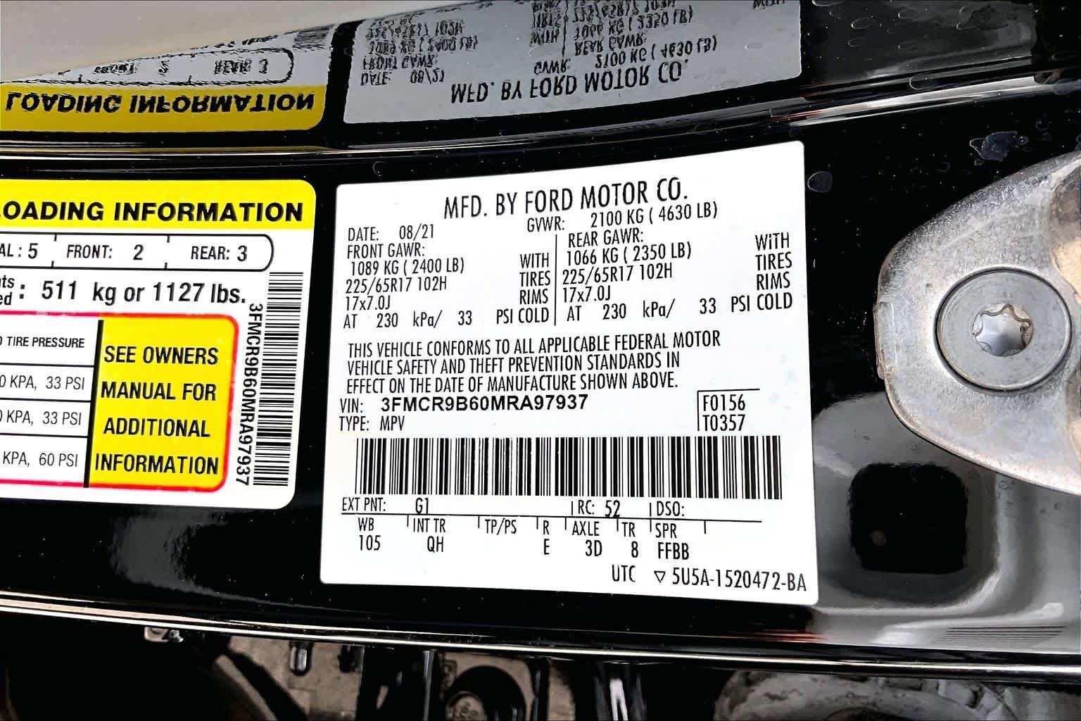 Certified 2021 Ford Bronco Sport Big Bend image 34