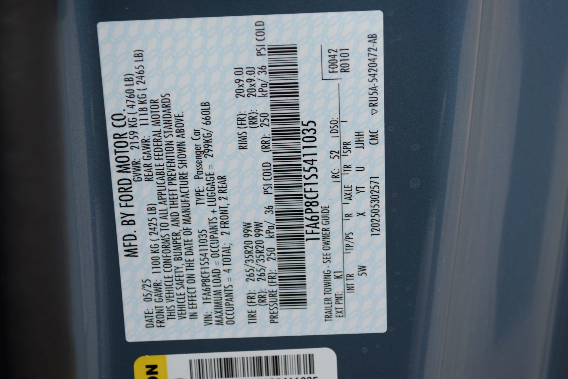 New 2025 Ford Mustang GT Premium w/ 60th Anniversary Package image 26