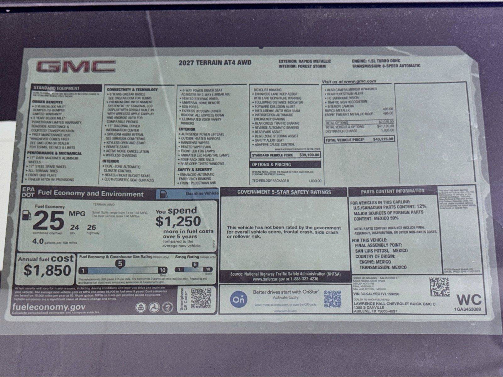 New 2027 GMC Terrain AT4 w/ Technology Package II AWD/4WD image 20