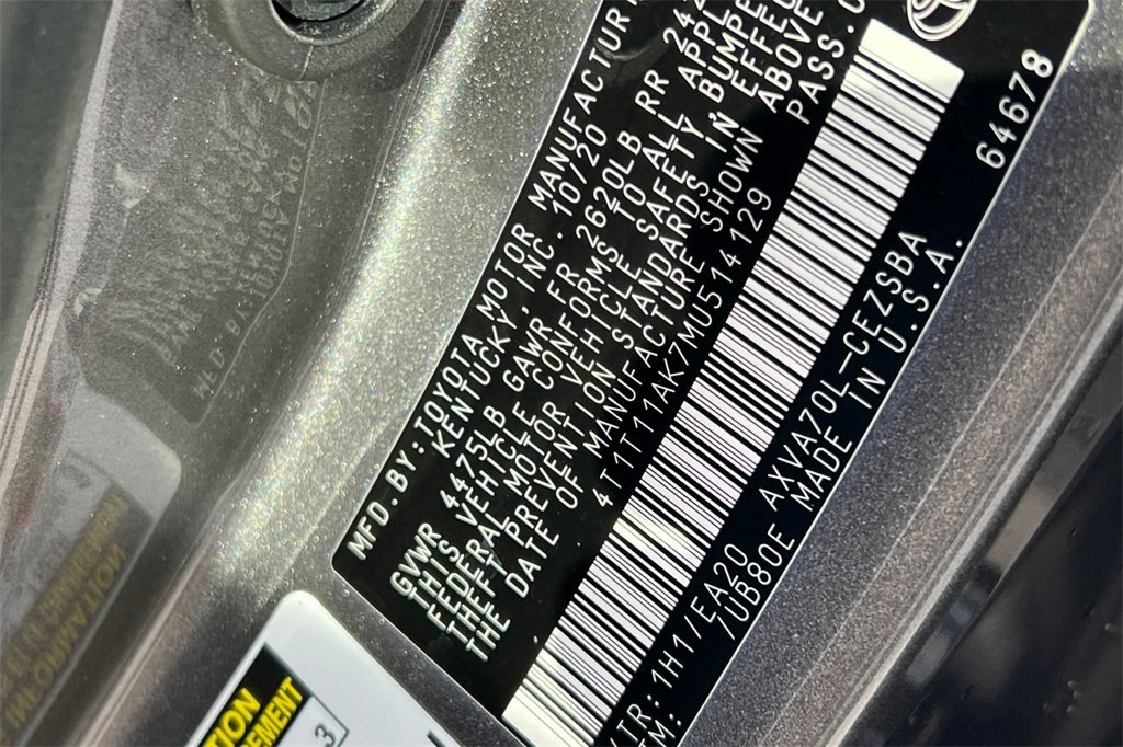 Used 2021 Toyota Camry SE w/ Convenience Package image 27