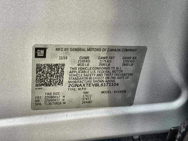 Used 2020 Chevrolet Equinox LT AWD/4WD image 34