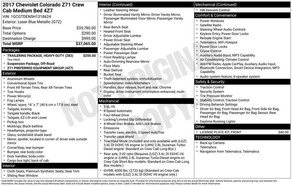 Used 2017 Chevrolet Colorado Z71 image 3