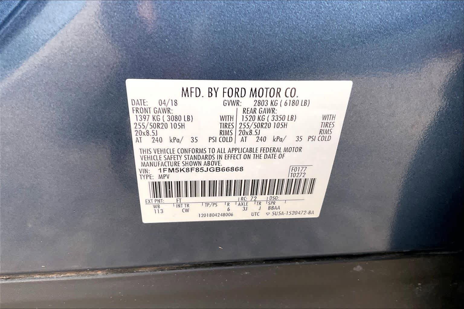 Used 2018 Ford Explorer Limited AWD/4WD image 35