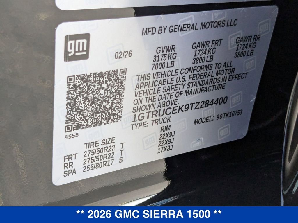 New 2026 GMC Sierra 1500 Elevation w/ Elevation Select Package AWD/4WD image 35