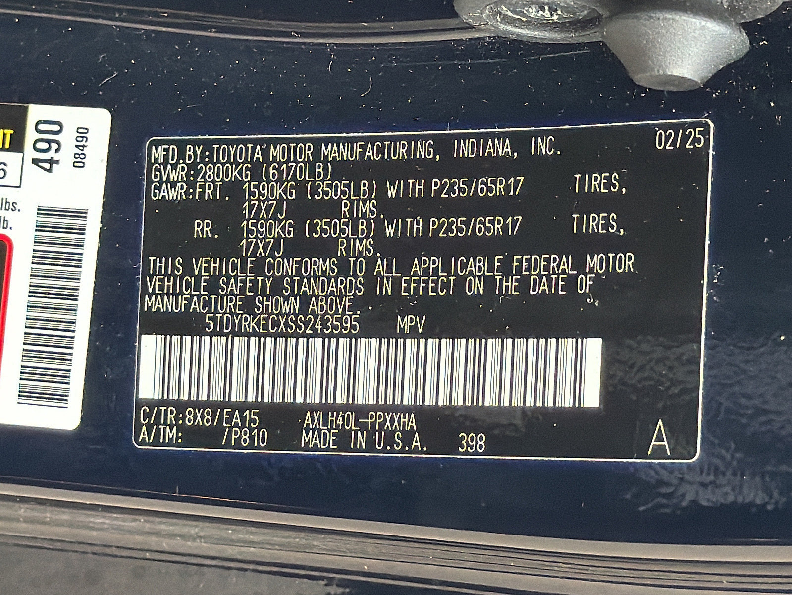 Used 2025 Toyota Sienna XLE FWD image 29