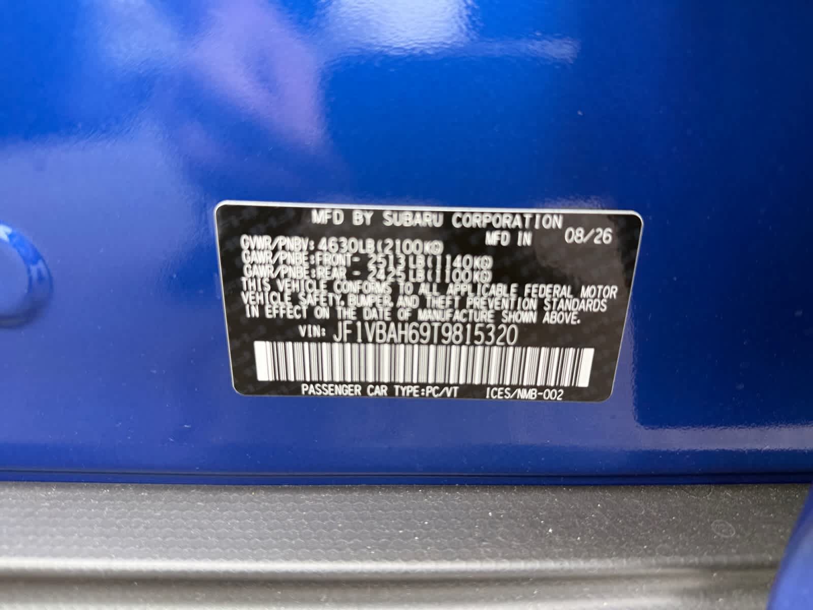 New 2026 Subaru WRX Premium AWD/4WD image 25