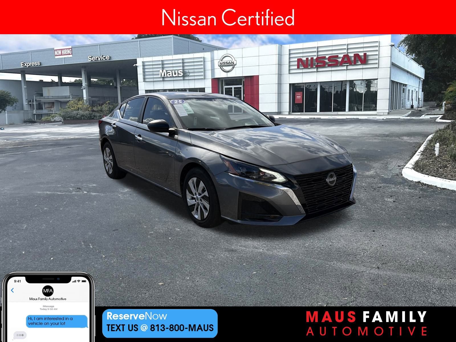 Certified 2025 Nissan Altima 2.5 S 360° Tour