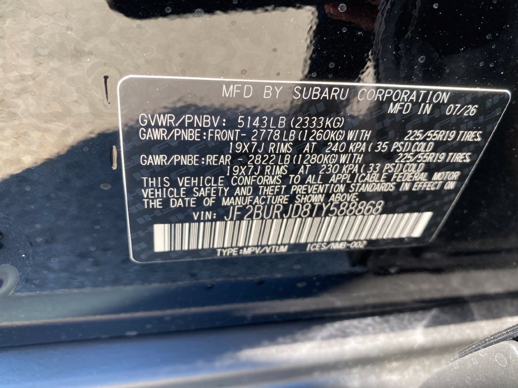 New 2026 Subaru Outback Touring XT AWD/4WD image 26