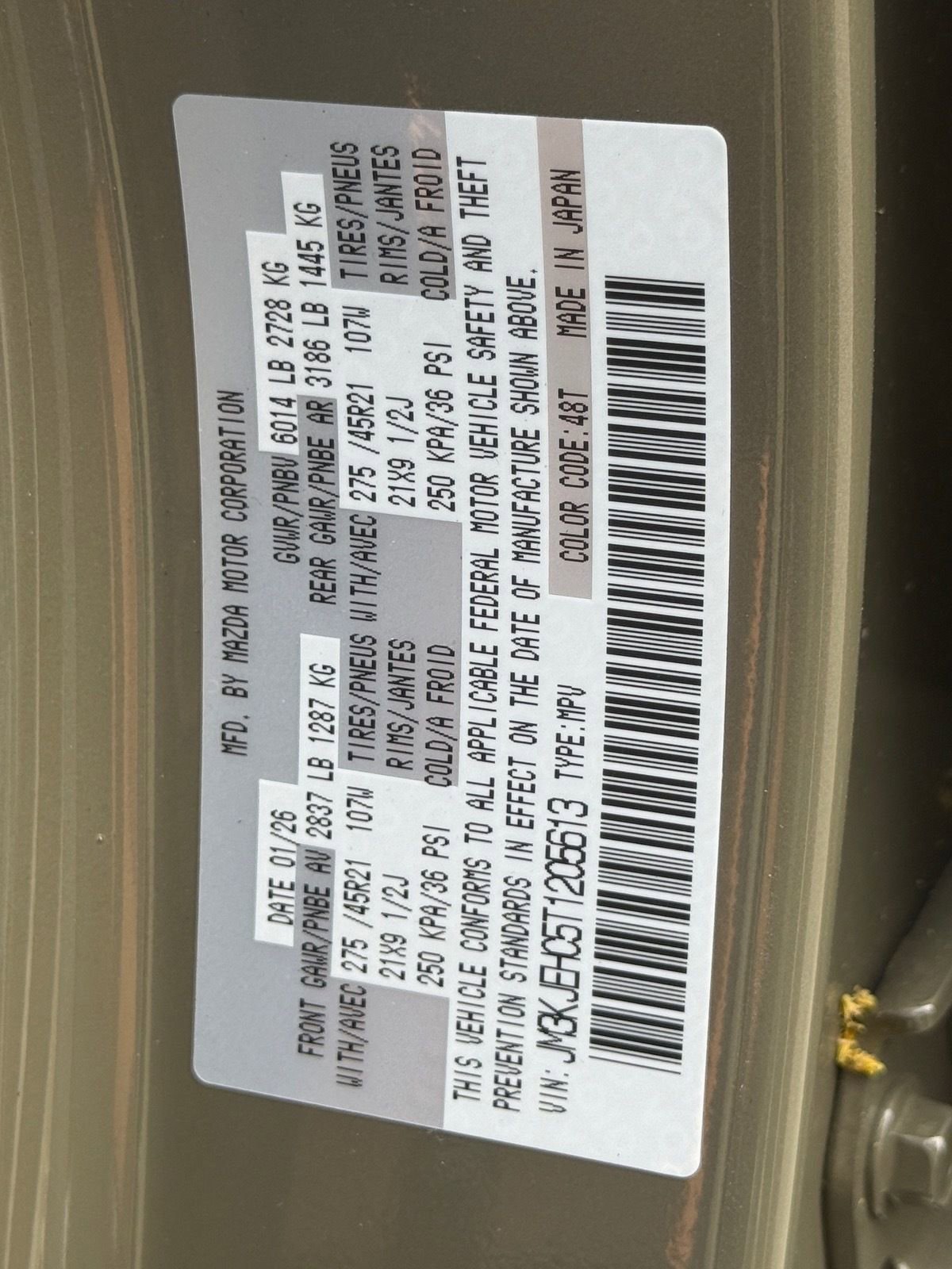 New 2026 MAZDA CX-70 3.3 Turbo S w/ Premium Plus image 35