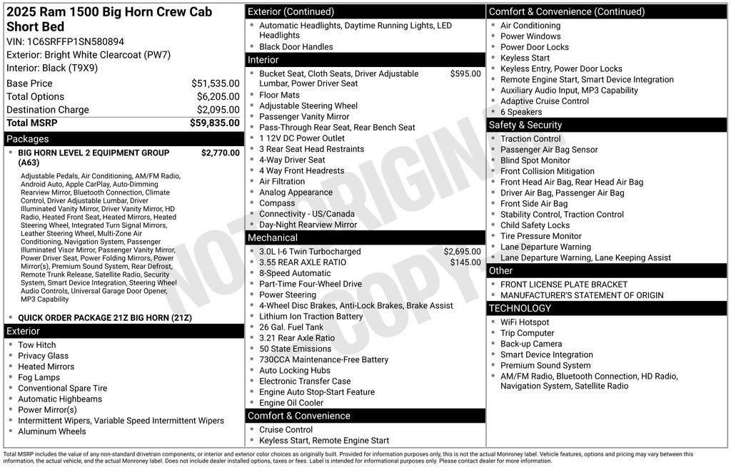 Certified 2025 RAM 1500 Big Horn AWD/4WD image 27