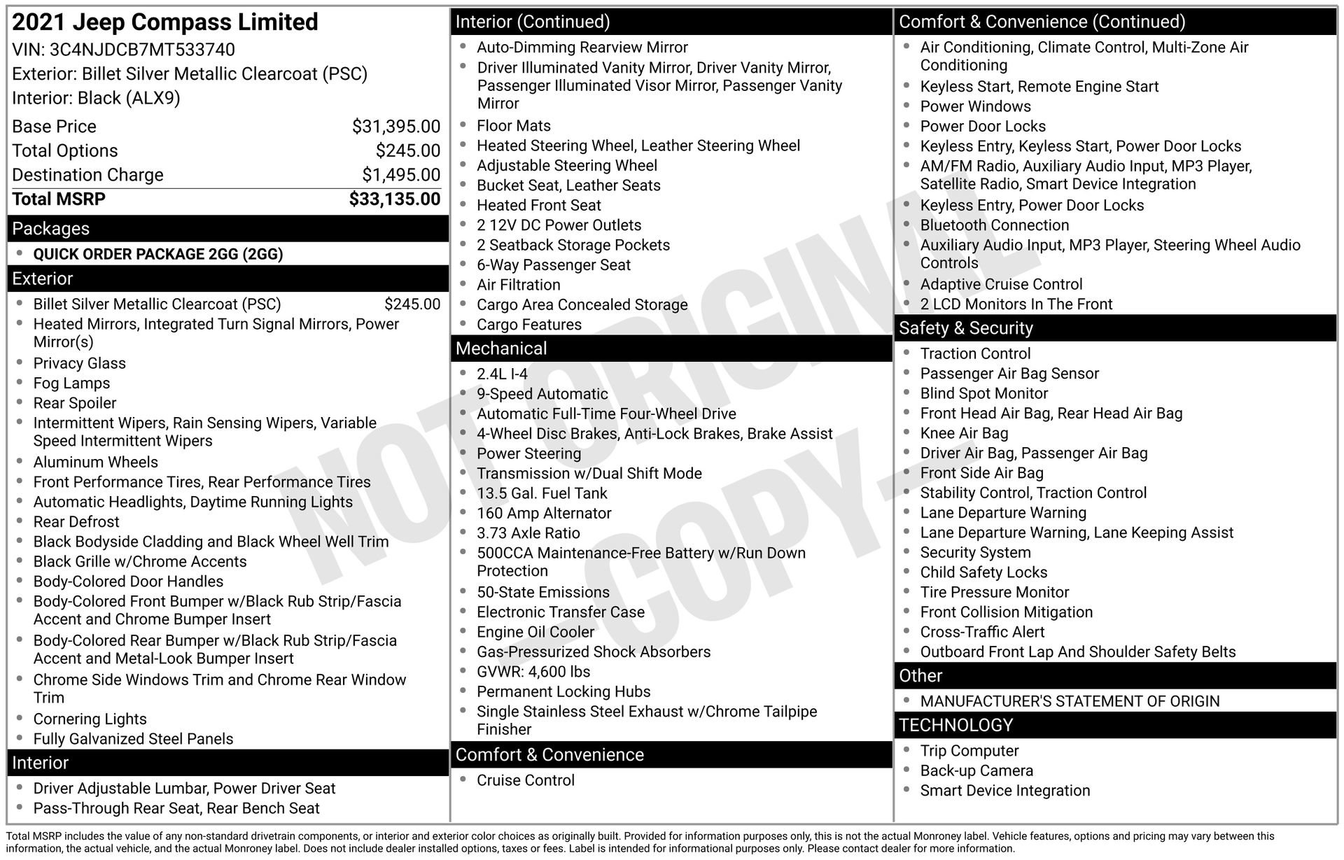 Used 2021 Jeep Compass Limited image 3