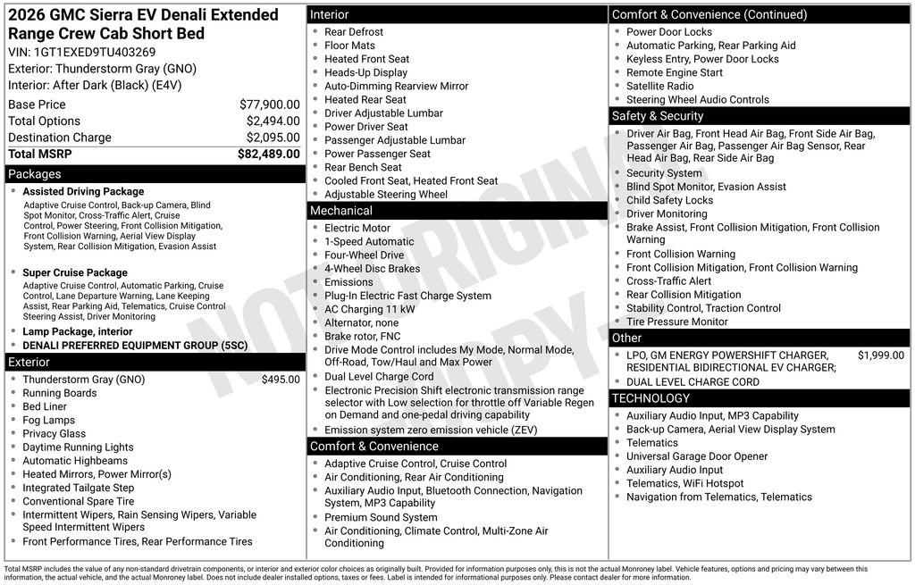 New 2026 GMC Sierra EV Denali image 5
