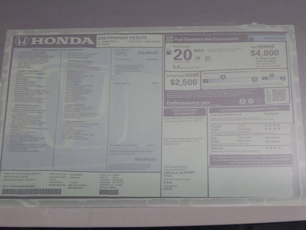 New 2026 Honda Passport TrailSport Elite image 26