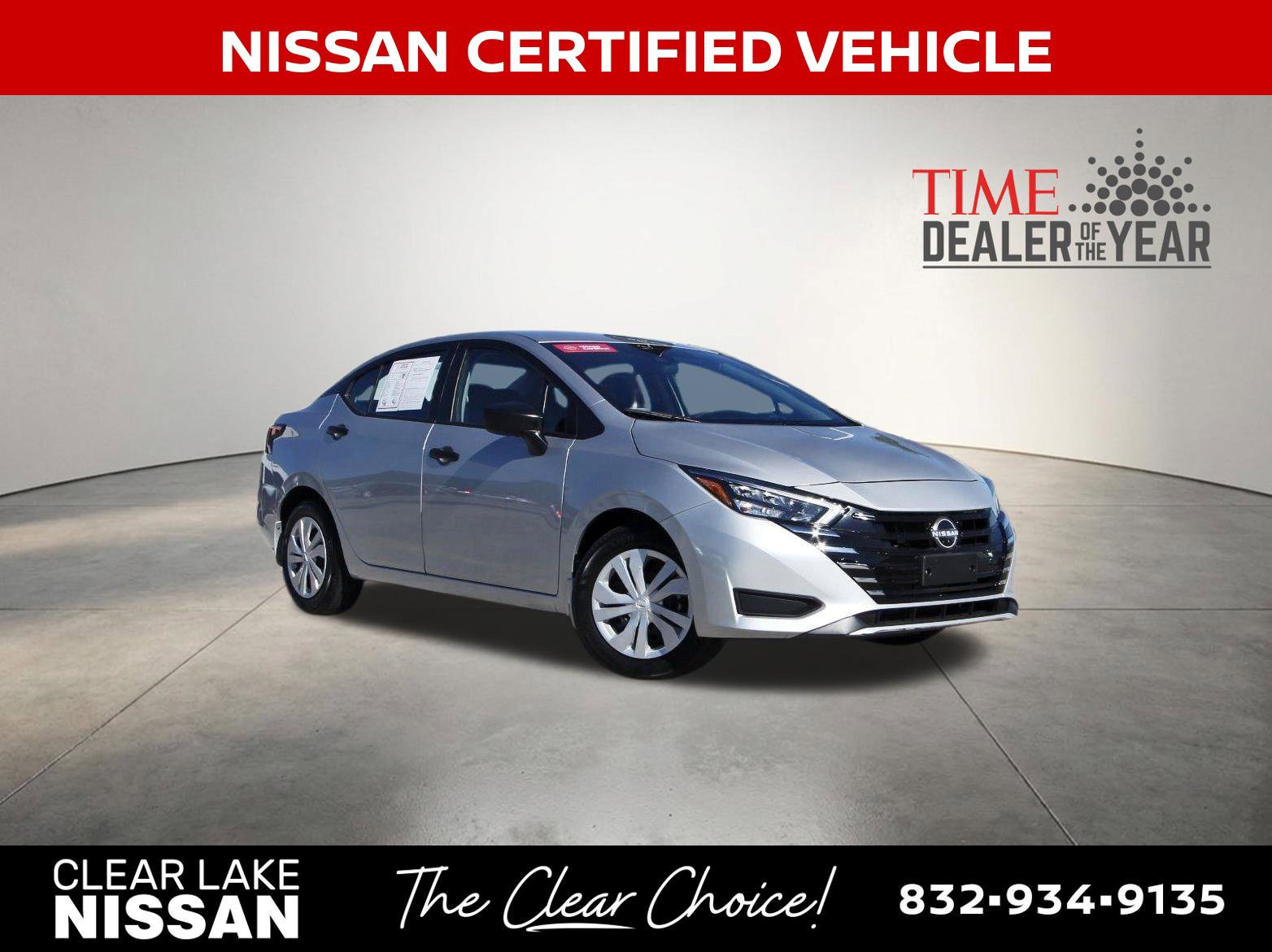 Certified 2025 Nissan Versa S w/ Trunk Package FWD image 1