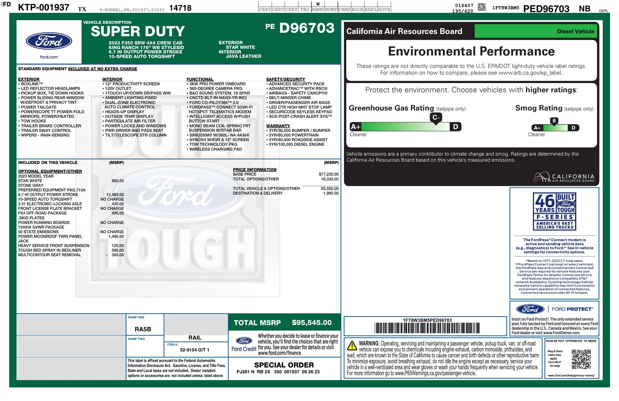Used 2023 Ford F350 King Ranch w/ FX4 Off-Road Package AWD/4WD image 3