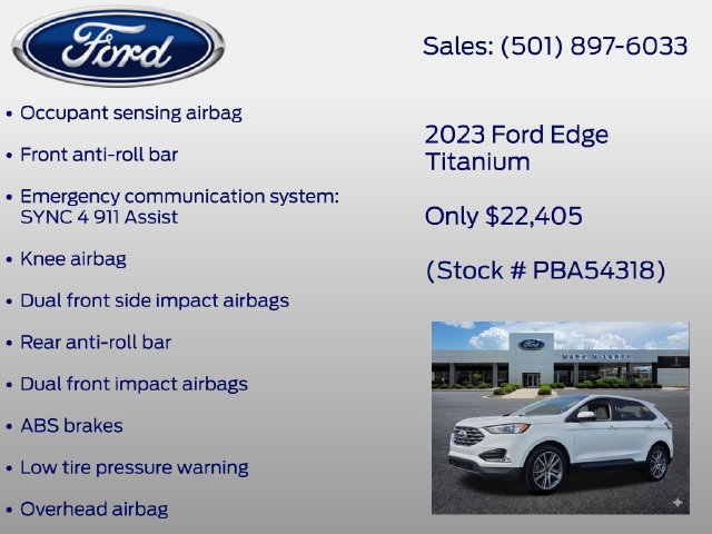 Certified 2023 Ford Edge Titanium AWD/4WD image 20