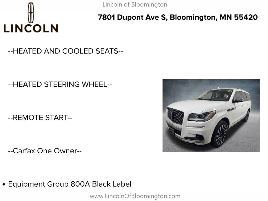 Certified 2023 Lincoln Navigator Black Label AWD/4WD image 6