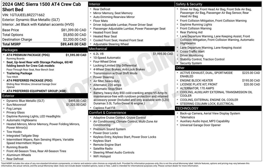Used 2024 GMC Sierra 1500 AT4 w/ AT4 Premium Package AWD/4WD image 2