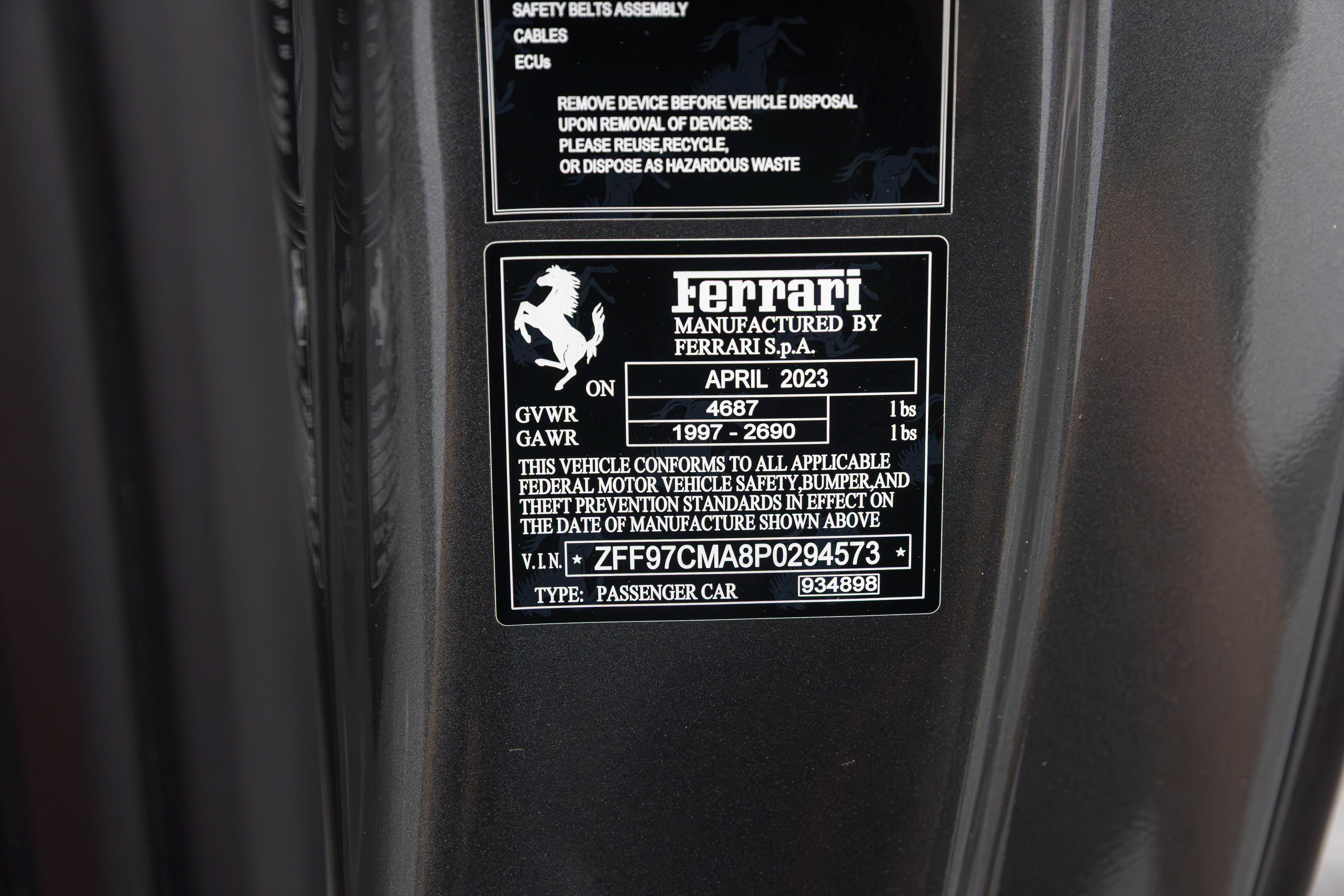 Certified 2023 Ferrari 812 GTS RWD image 33