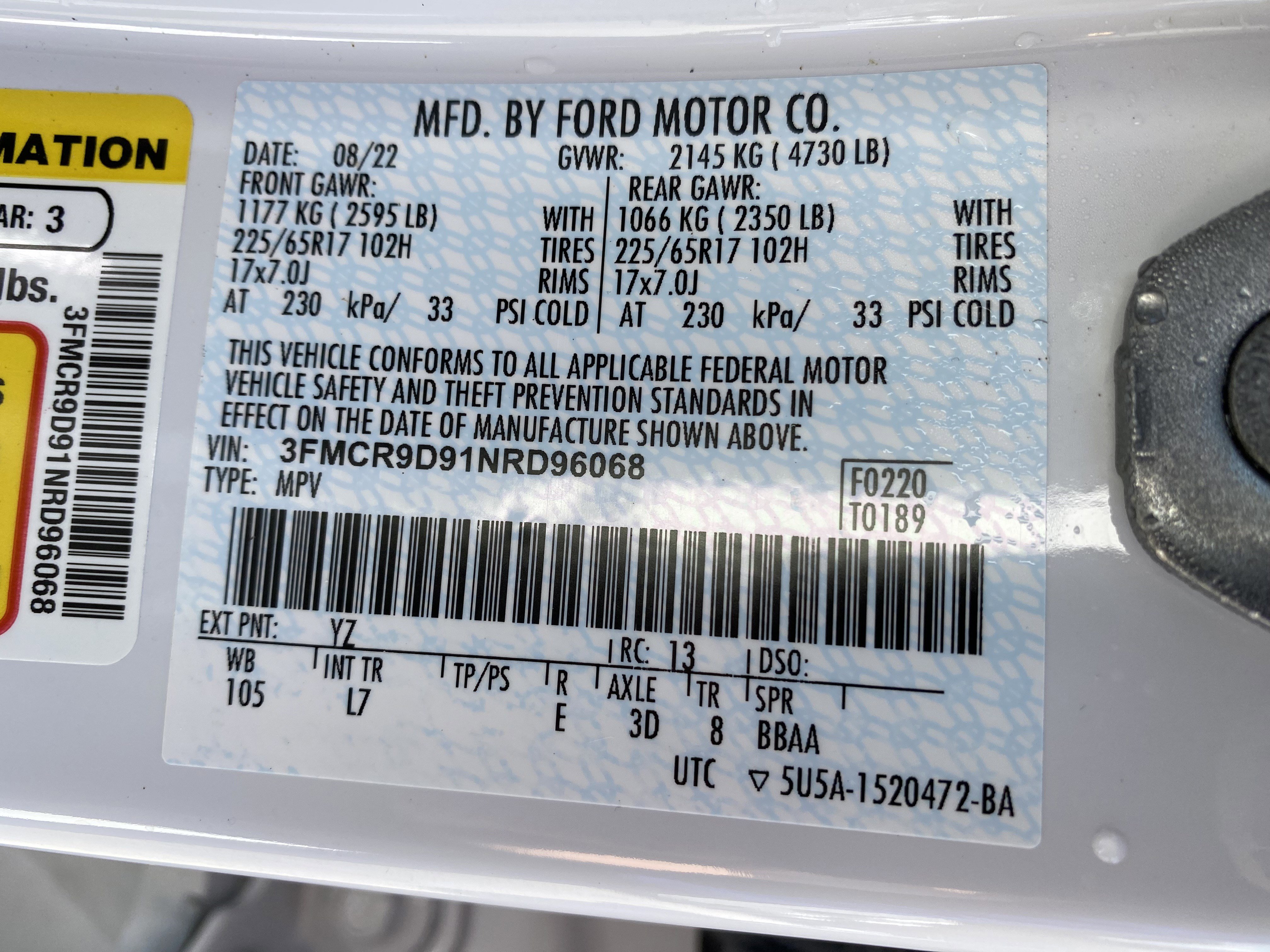 Used 2022 Ford Bronco Sport Badlands image 38