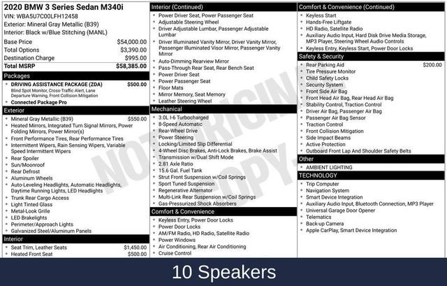 Used 2020 BMW M340i w/ Driving Assistance Package RWD image 5