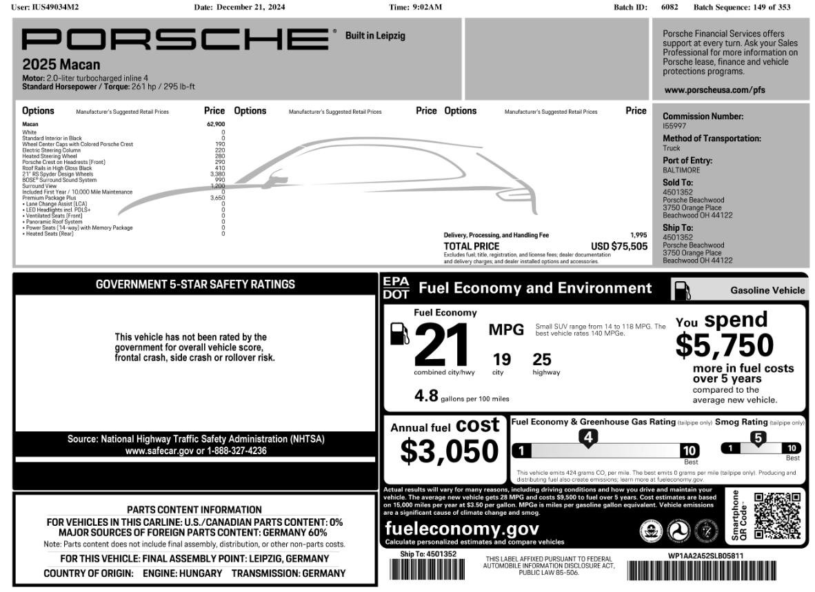 Used 2025 Porsche Macan image 46