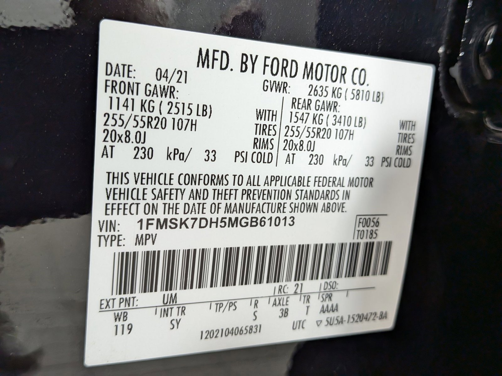 Used 2021 Ford Explorer XLT w/ Equipment Group 202A RWD image 28