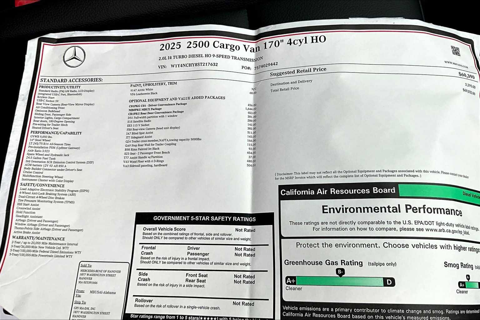 New 2025 Mercedes-Benz Sprinter 2500 image 17