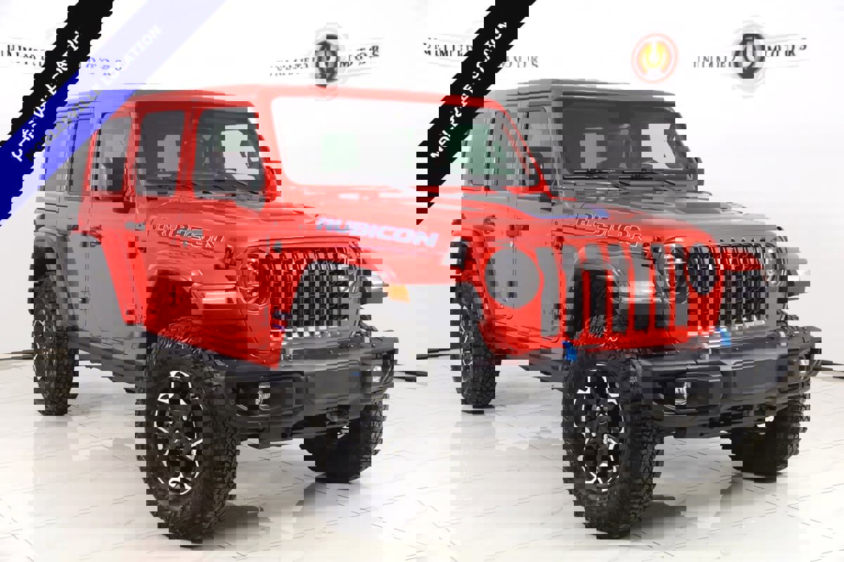 Used 2021 Jeep Wrangler Unlimited Rubicon 4xe w/ Steel Bumper Group video 1
