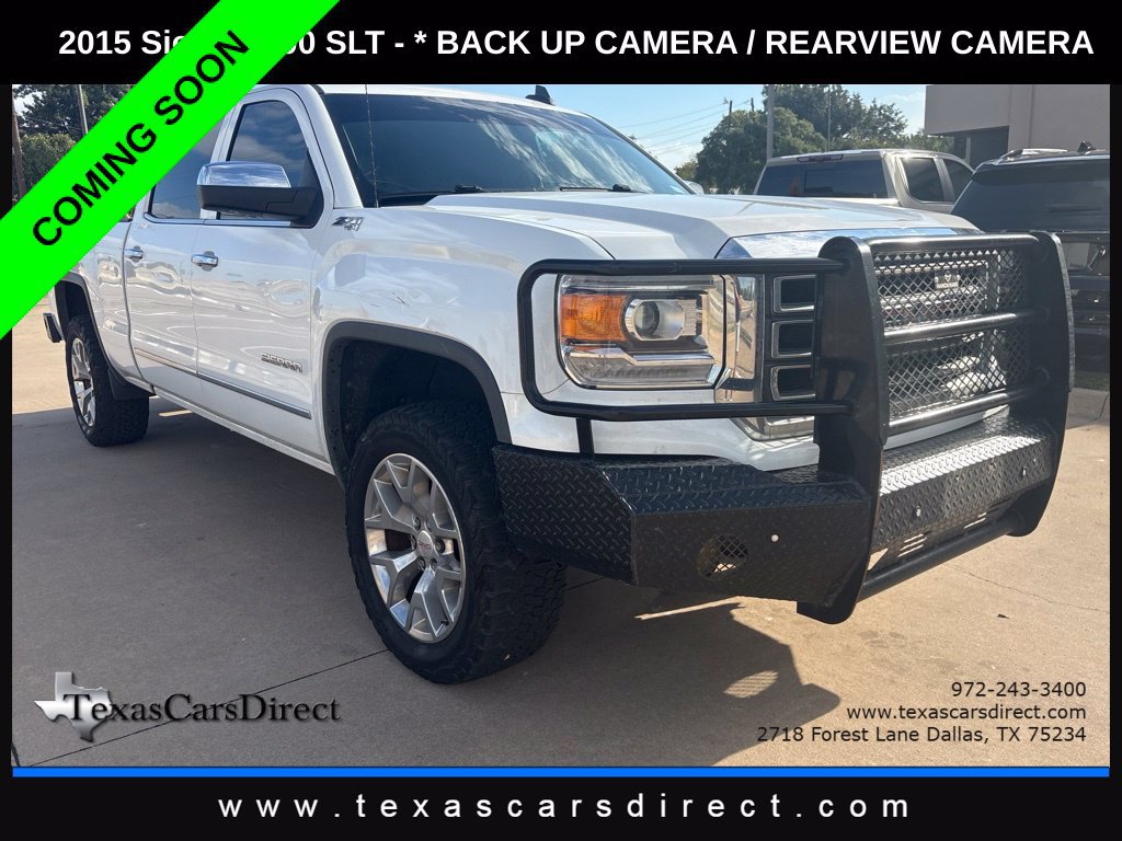 Used 2015 GMC Sierra 1500 SLT w/ SLT Crew Cab Value Package AWD/4WD image 3