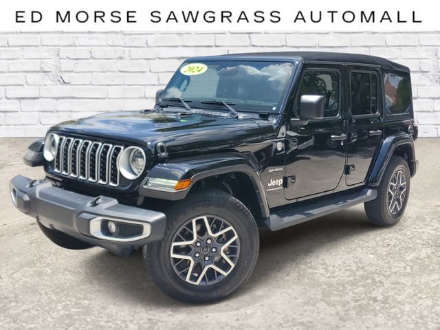 Used 2024 Jeep Wrangler Unlimited Sahara w/ Safety Group AWD/4WD 360° Tour