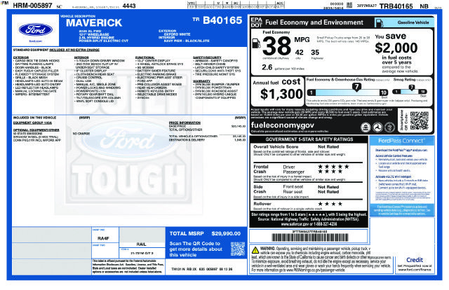 New 2026 Ford Maverick XL FWD image 2