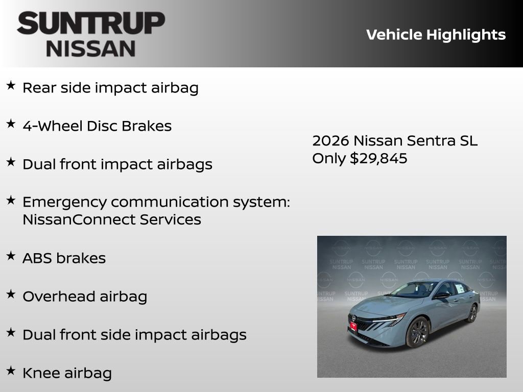 New 2026 Nissan Sentra SL FWD image 16