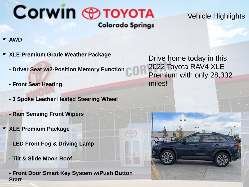 Used 2022 Toyota RAV4 XLE Premium AWD/4WD image 7